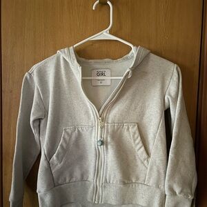 Athleta Girl Gray Zipper Hoodie